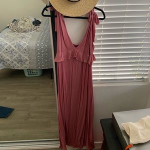 Maxi mauve dress
